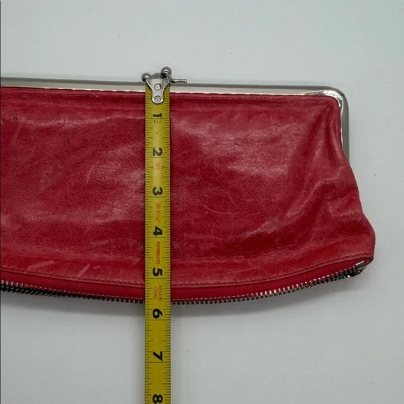 HOBO Pink Leather Clutch with Silver Accents - Picture 9 of 9